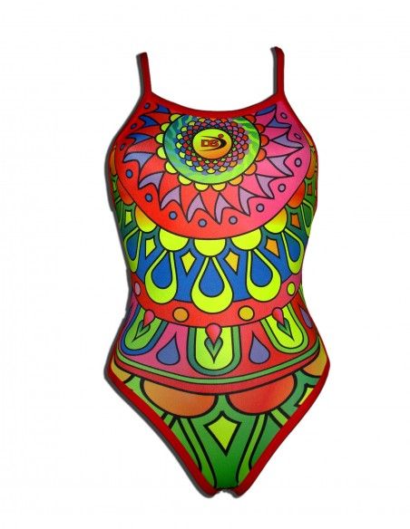 Woman Swimsuit DS MANDALA- Excellent chlorine resistance, thin strap.