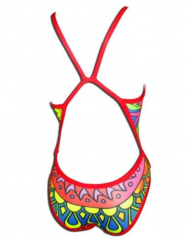 BAÑADOR NATACIÓN DS MANDALA- resistente al cloro, tira fina.