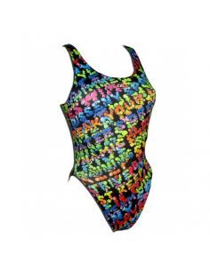 Woman Swimsuit DS LETTERS - Excellent chlorine resistance, wide strap.