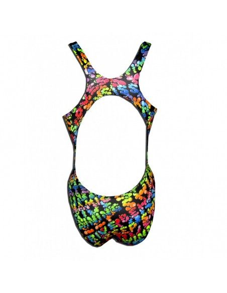 BAÑADOR NATACIÓN DS LETTERS- resistente al cloro, tira ancha.