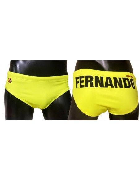 BAÑADOR PERSONALIZADO amarillo
