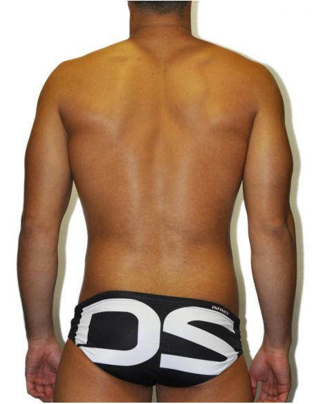 MEN'S WATERPOLO DS SWIMSUIT PANEL, Double-layered & excellent chlorine resistance.