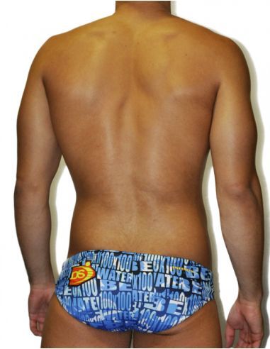MEN'S WATERPOLO DS SWIMSUIT WATER, Double-layered & excellent chlorine resistance.