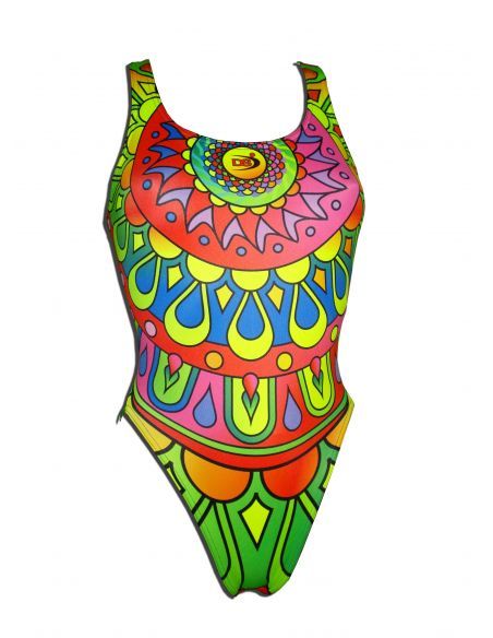 DS MANDALA WOMAN SWIMSUIT WIDE STRAP