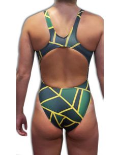 DS GEO WIDE STRAP SWIMSUIT 2