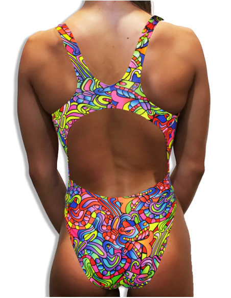FRAU BADEANZUG SCHWIMMEN TA TOTEM