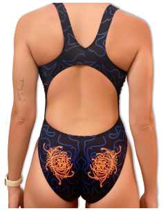 DS DRAC WOMAN WIDE STRAP SWIMSUIT 2