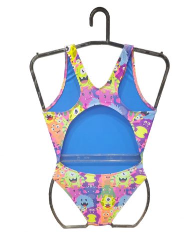 DS MONSTERS WOMAN SWIMSUIT WIDE STRAP
