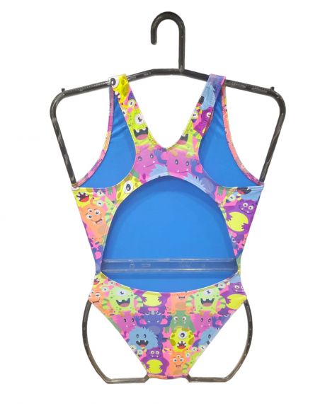 DS MONSTERS WOMAN SWIMSUIT WIDE STRAP