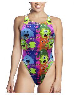 FRAU BADEANZUG SCHWIMMEN TA MONSTER