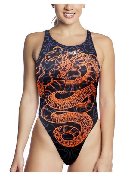 DS DRAC WOMAN WIDE STRAP SWIMSUIT