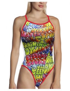BAÑADOR NATACIÓN DS POWER- resistente al cloro, tira fina.