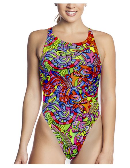 DS TOTEM WOMAN SWIMSUIT WIDE STRAP