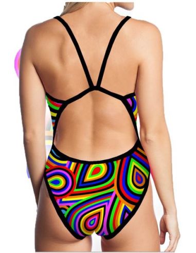MAD WAVE SENDRA GIRL'S SWIMSUIT WITH THIN STRIP