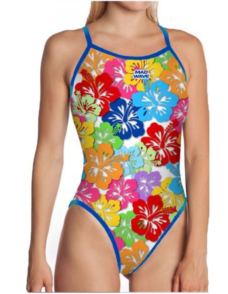 THIN STRIP MAD WAVE DYNAMO GIRL'S SWIMSUIT