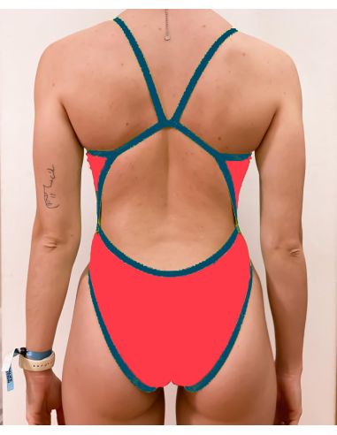 Bañador NATACIÓN tirante estrecho COLOR WOMAN