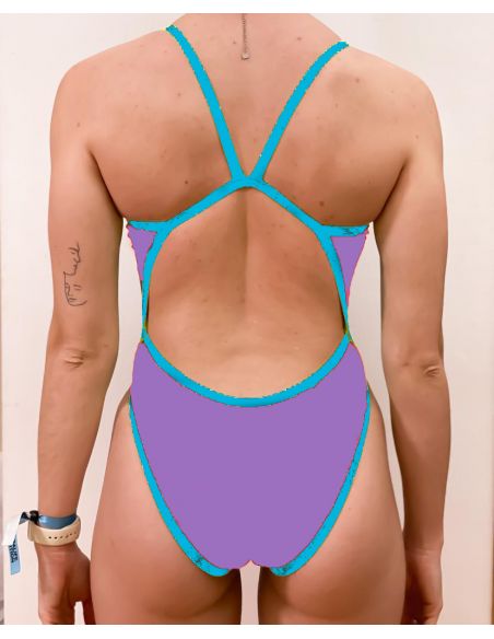 Bañador NATACIÓN tirante estrecho COLOR WOMAN