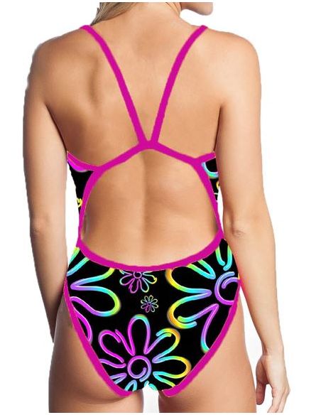 THIN STRIP MAD WAVE DYNAMO GIRL'S SWIMSUIT